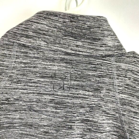 PGA Tour Gray Heather Full Zip Track Jacket Stretch Fabric 3 Pockets Mens L - Picture 4 of 5
